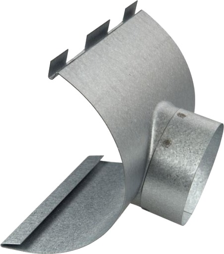 Plastdyse nr. 12 / 90 mm, aluzink zinc