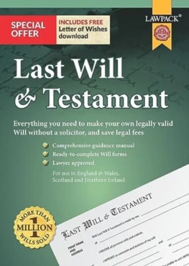 Last Will & Testament Kit Av Lawpack