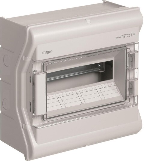 Hager VE112PN Kapsling Utendørs IP65 1x12 Moduler Elfordeling & Strømforsyning