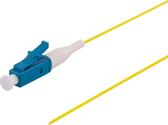Deltaco Fiberoptisk kabel LC med Pigtail+UPC kontakt 9/125 1,5m