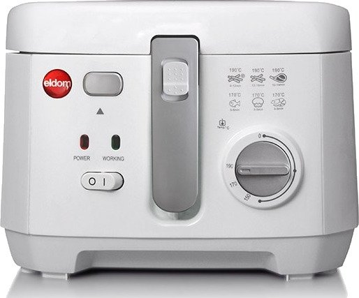 Eldom FR18 Airfryer - 2,5 L, 1800 W - Hvit/Grå
