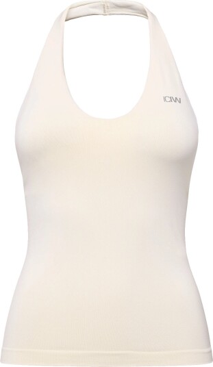 ICANIWILL Define Seamless Halter Neck Tank W PALE LEMON XL