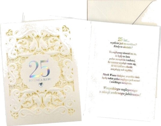 Kukartka Gratulasjonskort Jubileum 25