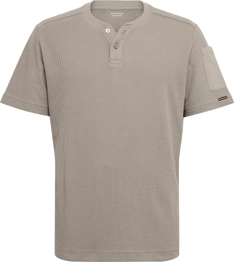 Tom Tailor Structured Serafino T Shirt Beige XL