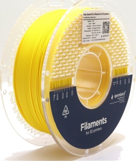 Gembird Gul 1 Kg 330 M Gul Fargeboks Pla-Filament (3D)