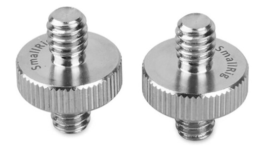 SmallRig 828 Double Head Stud w/1/4"+1/4 Han/Han-skrue i begge ender 2pk