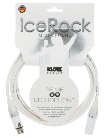 Klotz Irfm0200 Mik.Kabel Prime Icerock Hvit Xlr/xlr 2m