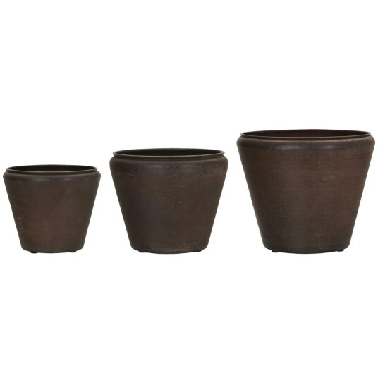House Doctor Planterare Funnel Antik brun Krukke Antique Brown House Doctor Planterare Funnel Antik brun Krukke Antique Brown