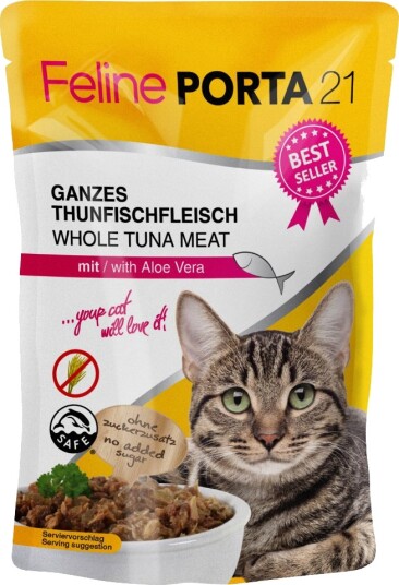 Feline Porta 21 Porsjonsposer Tunfisk Med Aloe 24 X 100 G