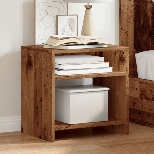  Nattbord 2 stk gammelt tre 40x30x40 cm konstruert tre 8721158433688