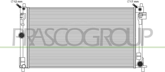 PRASCO TY700R001 Radiator motorkjøling