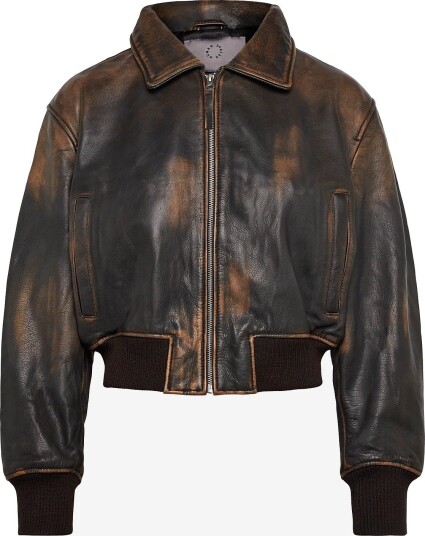 Human Scales Billie Distressed Jacket BROWN S