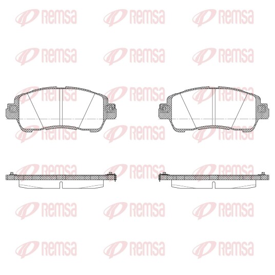 Bremseklosser REMSA 1656.35 Bremseklosser REMSA 1656.35