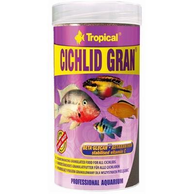 Tropical Cichlid Granulat Fiskefôr 1L