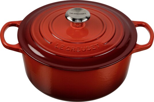 Le Creuset Signature Rund St??pejernsgryte 26cm Kirseb??rr??d