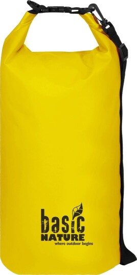 BasicNature 500D vanntett pakksekk gul 10 L