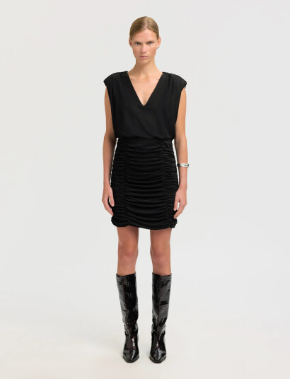 Selected Slfslim Mira Reversible Sl Short Dress   Black   XS