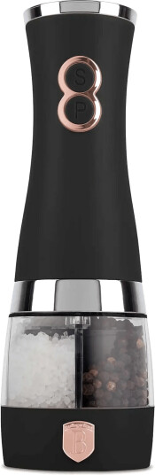 Berlingerhaus 2 In 1 Electric Pepper And Salt Mill Black Rose Gold Black ONE SIZE Berlingerhaus 2 In 1 Electric Pepper And Salt Mill Black Rose Gold Black ONE SIZE