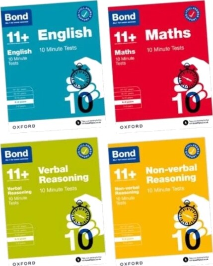 Bond 11+: Bond 11+ 10 Minute Tests Bundle With Answer Support 8-9 Years