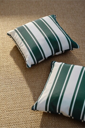 Jotex 2pakke Pute Skogsgrønn stripe MENTON 2234441070 Jotex 2pakke Pute Skogsgrønn stripe MENTON 2234441070