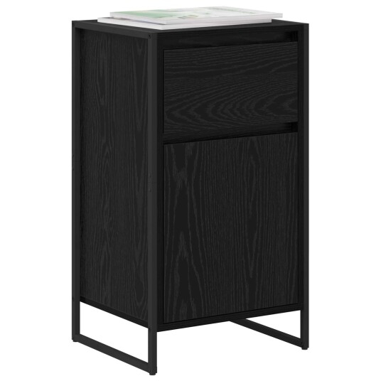 Serviesskap Svart Eik 81 x 36 x 150.5 cm Konstruert tre Serviesskap Svart Eik 81 x 36 x 150.5 cm Konstruert tre