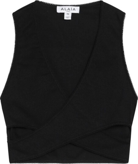 Alaïa Dame Topper Svart 2XS,
