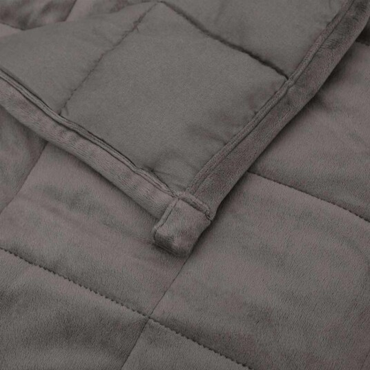 Vidaxl Vektdyne grå 220x260 cm 15 kg stoff