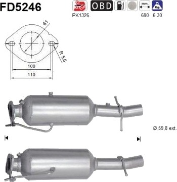 Partikkelfilter AS FD5246
