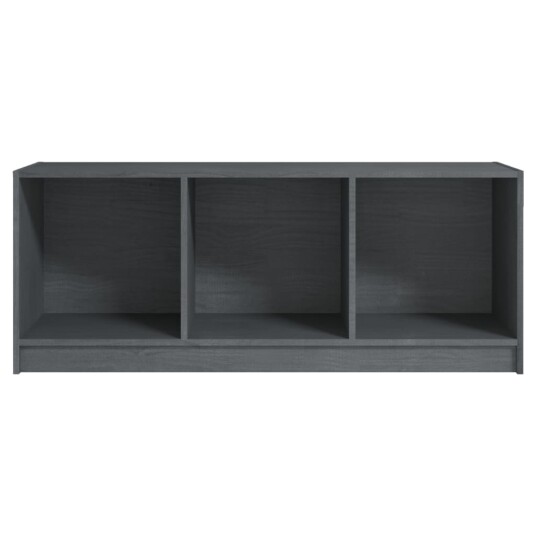 vidaXL TV-benk grå 104x33x41 cm heltre furu