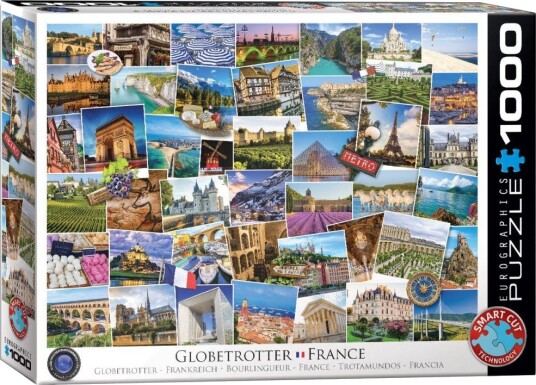 Eurographics Globetrotter Puslespill - 1000 brikker - Frankrike
