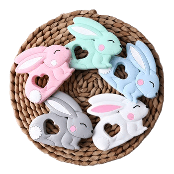 Babysjarm Silikonfigur Kanin