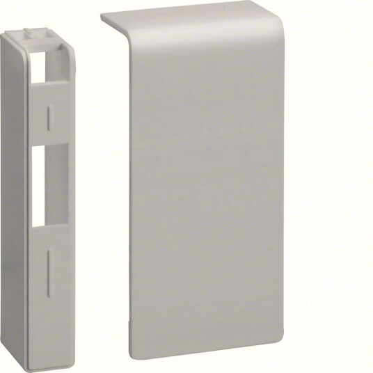 Hager SL200806D1 Endestykke 80 x 20 mm Aluminium Installasjonsmaterial