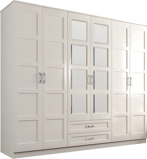 Zyricon Garderobe 210x184 cm - Hvit