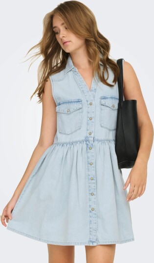 ONLY Onlcyrus Sl Short Dnm Dress Akm Blue L ONLY Onlcyrus Sl Short Dnm Dress Akm Blue L