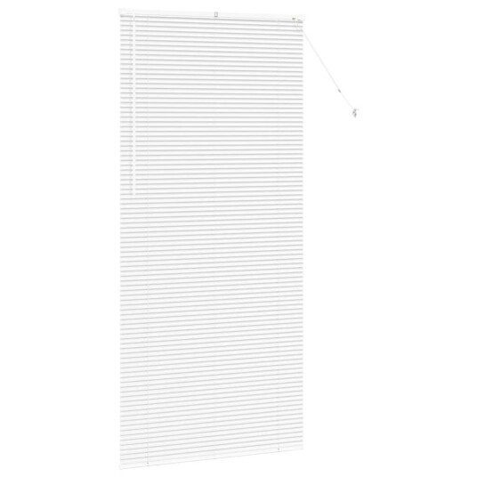 Vindu Persienne med gardiner Manual Hvit Aluminium