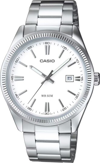 Casio Herreklokke MTP 1302PD 7A1VEF Collection Hvit/Stål Ø39 mm Casio Herreklokke MTP 1302PD 7A1VEF Collection Hvit/Stål Ø39 mm