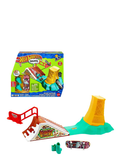 Hot Wheels Action Skate Drop In Skate Set With Tony Hawk Fingerboard & Pair Of Shoes - Multi/patterned - ONE SIZE