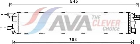 AVA COOLING SYSTEMS AI2366 Radiator motorkjøling AVA COOLING SYSTEMS AI2366 Radiator motorkjøling