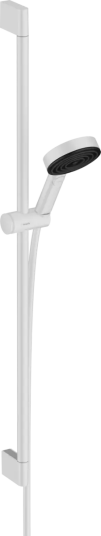 hansgrohe Pulsify Select S Dusjsett 105 Ø105, 3jet, m/dusjstang 90 cm, Hvit Matt