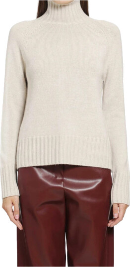 Max Mara Dame Strikkevarer Beige XS,