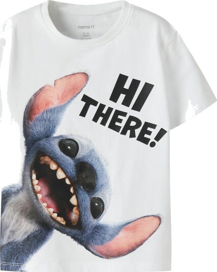 Name It T-skjorte - NmmJylle - Bright White - Name It - 3 år (98) - T-skjorte - Hvit