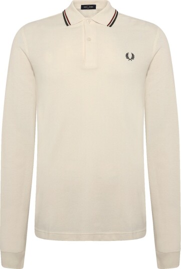 Fred Perry Ls Twin Tipped Fp Shirt   ECR/BRNDY/NGREEN   M