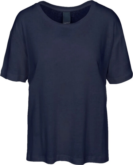 Luxzuz Essenti Linen T Shirt Navy M