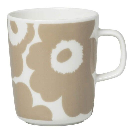 Marimekko krus 0,25L Unikko white beige Marimekko krus 0,25L Unikko white beige