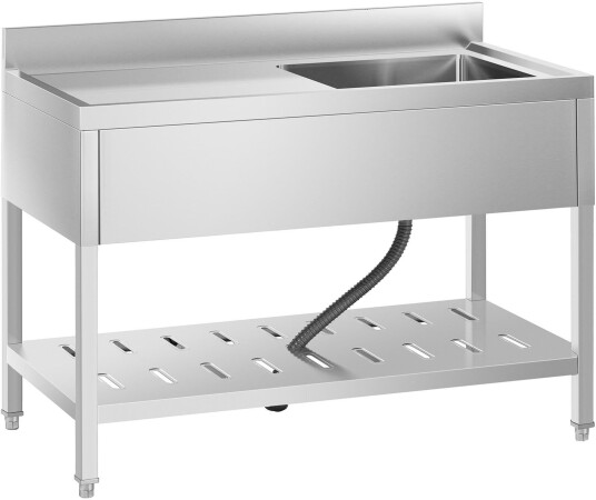 Royal Catering Stålvask 1 vask rustfritt stål 49 x 42 x 24,5 cm 10011686