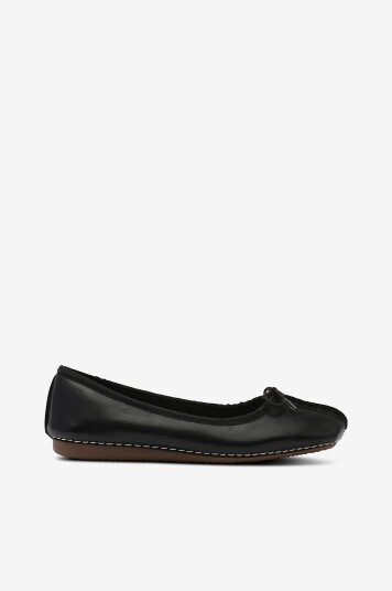 Clarks Ballerinasko Freckle Ice D Svart