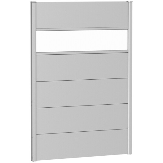 BIOHORT VEGGPANEL FOR LEVEGG AKRYLGLASS 100X135 SØLV METALLIC
