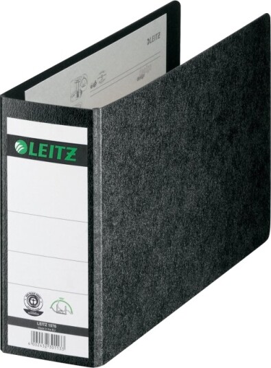 Leitz Hard Pappmappe 180 Grader Din A5 Liggende 77 Mm Svart Omslag Laget Av Hard Papp Med Limt Baketikett 1076 02 00 Leitz Hard Pappmappe 180 Grader Din A5 Liggende 77 Mm Svart Omslag Laget Av Hard Papp Med Limt Baketikett 1076 02 00