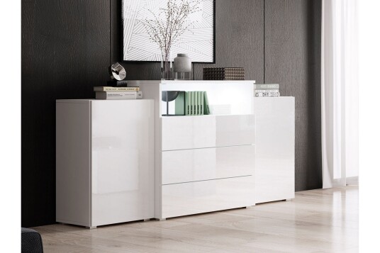 Kommode 150 cm Hvit Kommode 150 cm Hvit