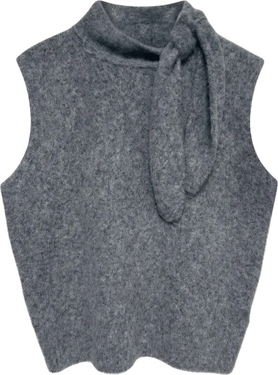 Topshop | Tscassi Knitted Tie Neck Top Knt Noos | XS Topshop | Tscassi Knitted Tie Neck Top Knt Noos | XS